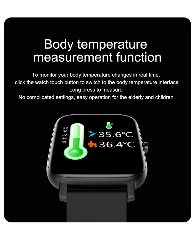 H80T Temperature Smart Watch